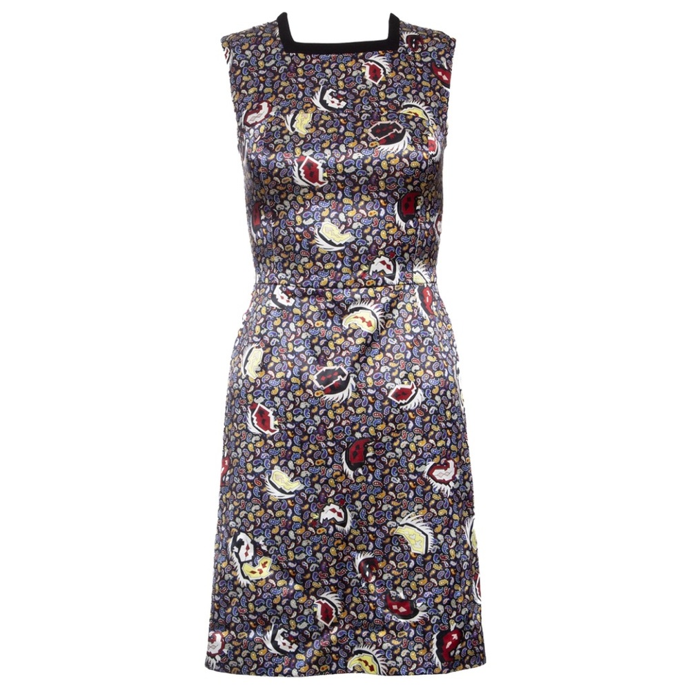 Balenciaga FW13 Nicolas Ghesquière Era Mini Dress Size 38 IT Graphic Print